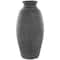Whitewashed Black Textured Decorative Ceramic Vase